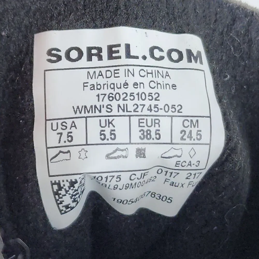 Sorel Women's Cosy Joan US7,5 Quarry Suede Waterproof Faux Fur Lined Snow Boot